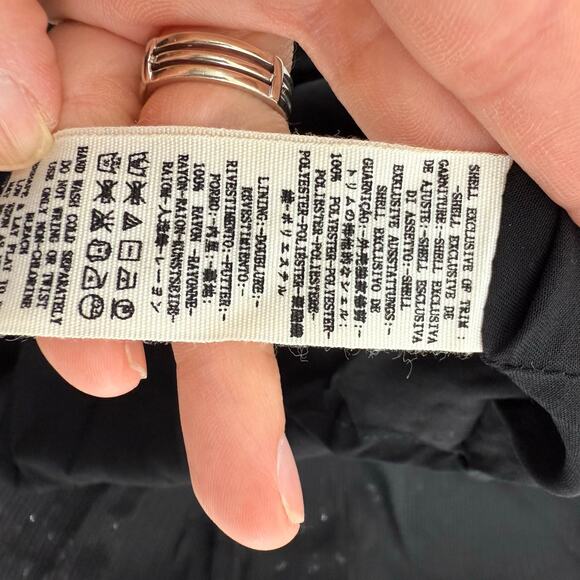 Free People Size 4 Black Sequin Halter Dress Velvet Trim Open Back Holiday Party - Picture 4 of 6